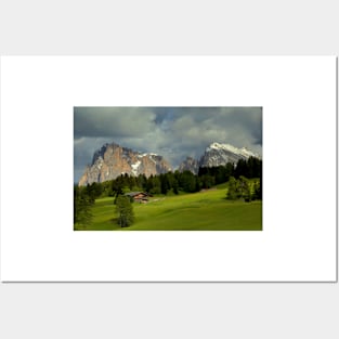 The evening light in the Dolomites Posters and Art